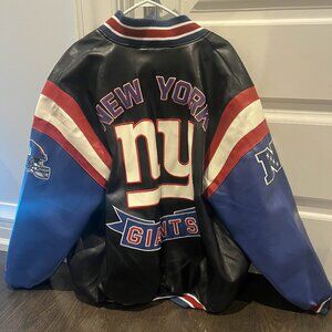 Official Licensed New York Giants Leather Jacket